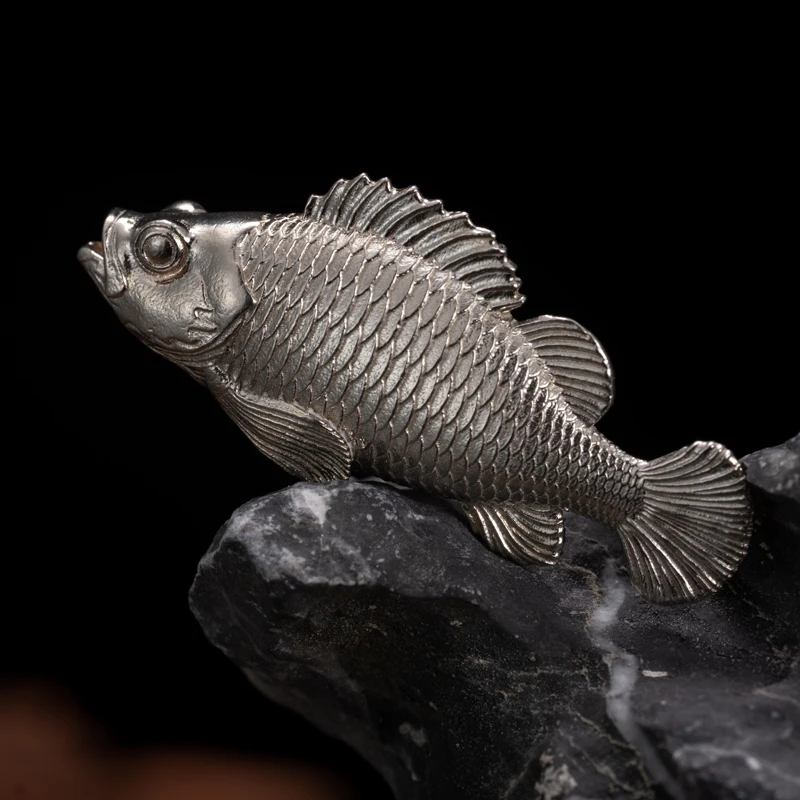 

Pocket copper small stone fish play deep sea exquisite cute rock fish knick-knacks good luck gifts