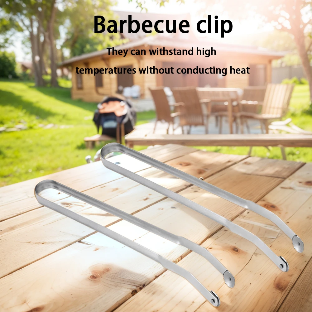 Pinzas BBQ para Salchichas Acero Inoxidable Antiadherentes Mango Largo | Utensilios de Cocina y Parrilla - Image 3