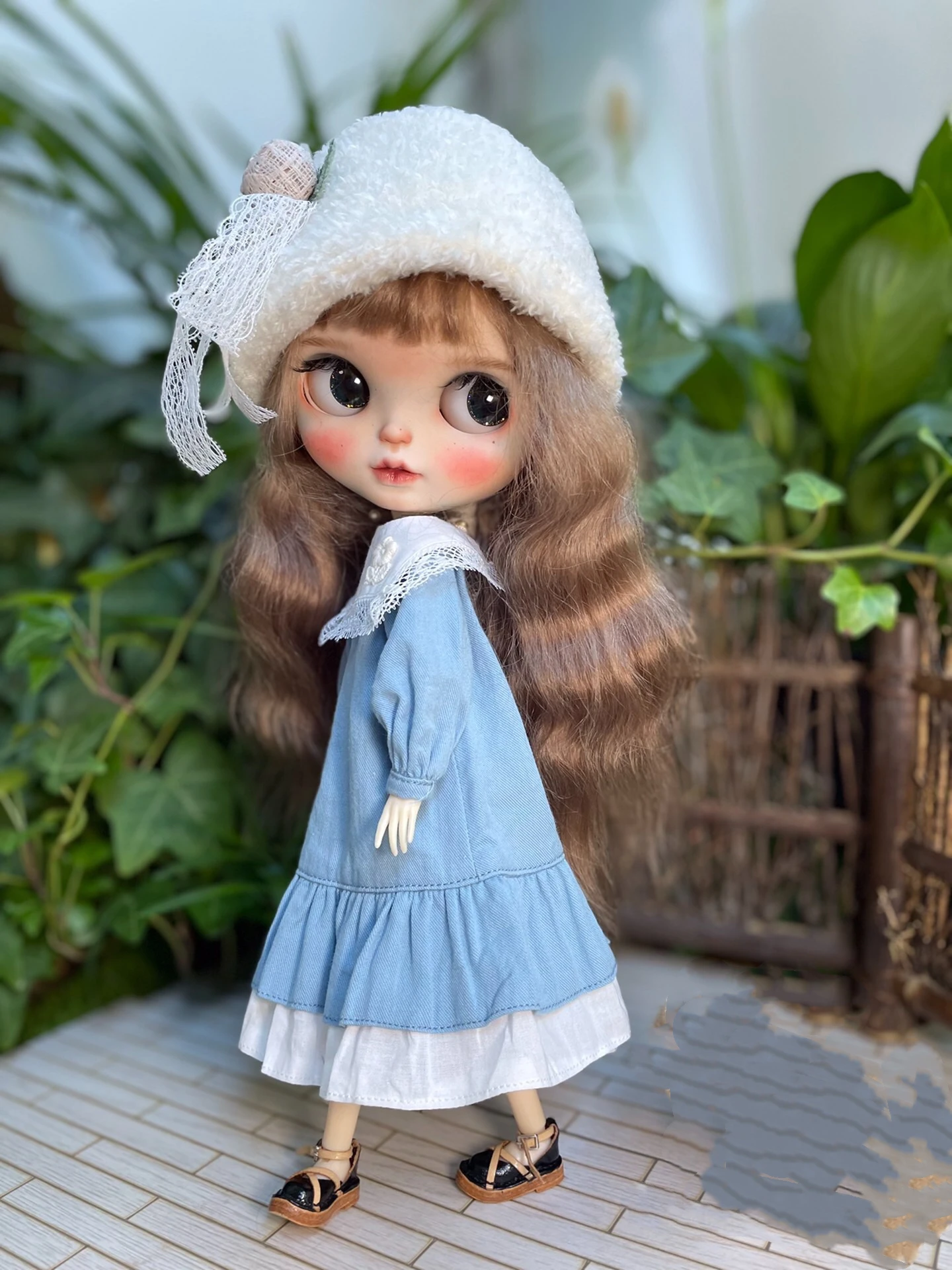 

Dula Doll Clothes Haze blue dress Blythe ob24 ob22 Azone Licca ICY JerryB 1/6 Bjd Doll Accessories Free Shipping