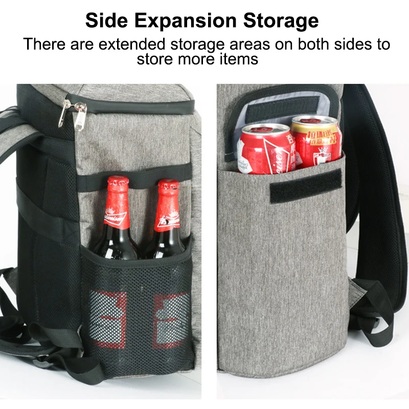 36L Picnic Bag Camping Food Insulated Ice Bags 600D Oxford Cloth Waterproofing Outdoor Party Beer Beverage Fruit Cooler Backpack