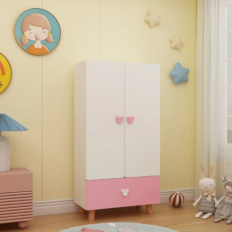 Blue Wardrobes Closet Bedroom Shelves Dressers Mobile Storage Organizer Clothes Hangers Kindergarderobe Room Furniture CY50CW
