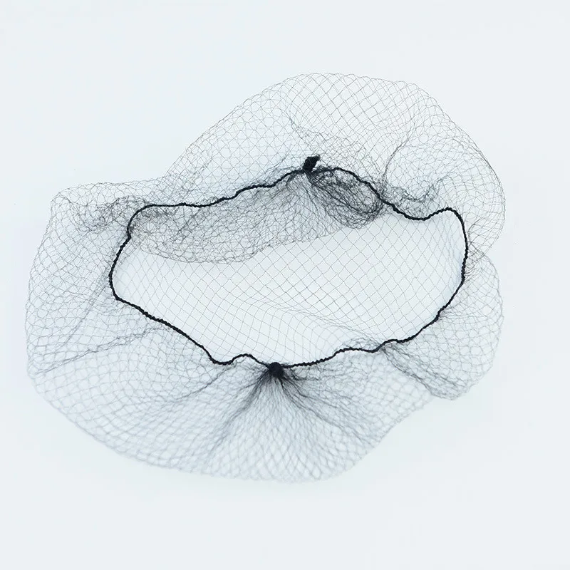 20/40/60pcs/Lot Nylon Hair Net For Bun Hair Hairstyle Tool  5 Colors 20 Inches Hairnets Elasticity Invisible Elastic Mesh 4