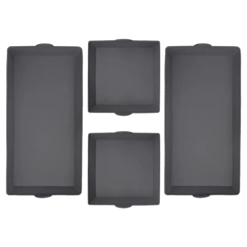

Baking Sheet Pan Dividers Silicone 4 Pieces Reusable Baking Tray Heat Resistant Non Stick Bakeware Set Oven Trays For Ovens Air