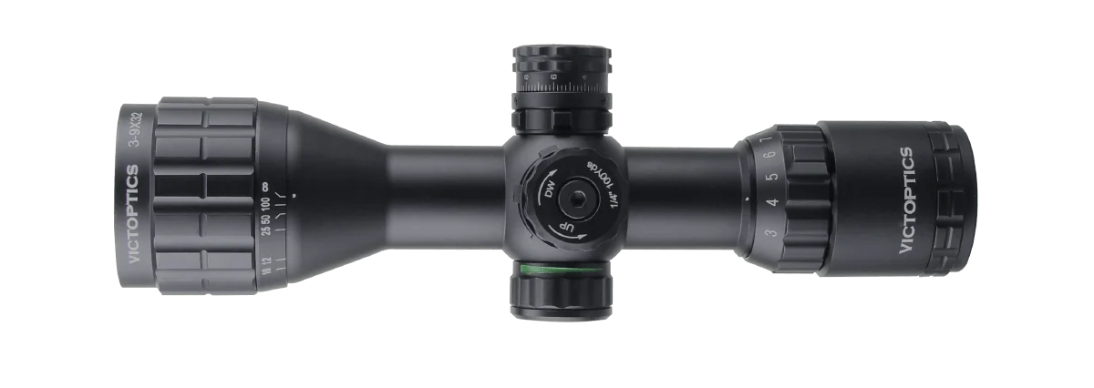 VictOptics C3 3-9x32SFP 1-Zoll-Zielfernrohr mit roter und grüner Beleuchtung, Min. Fokus 3 Yards, ultrakompakte Größe, passend für AR 15.223.308 – Detail 7