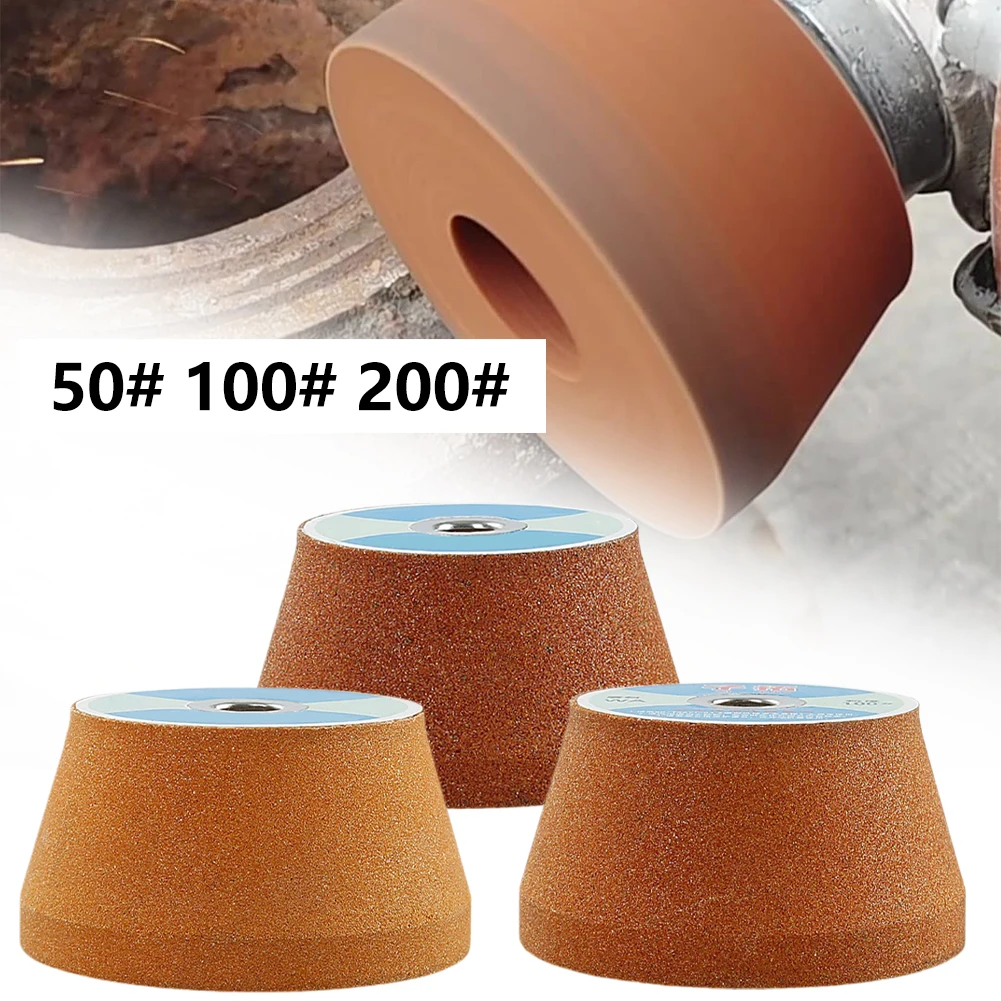 1pc Polishing Wheel Emery Cup White Corundum Grinding Wheel For 100 Type Angle Grinder Grinding Polishing Trimming Power Tools