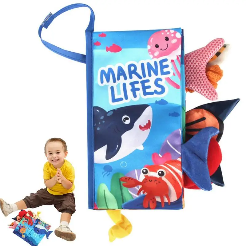 

Soft Cloth Book For Babies Soft Cloth Crinkle Toddler Books Teether Ring Early Education Farm Toy Touch And Feel Crinkle Cloth