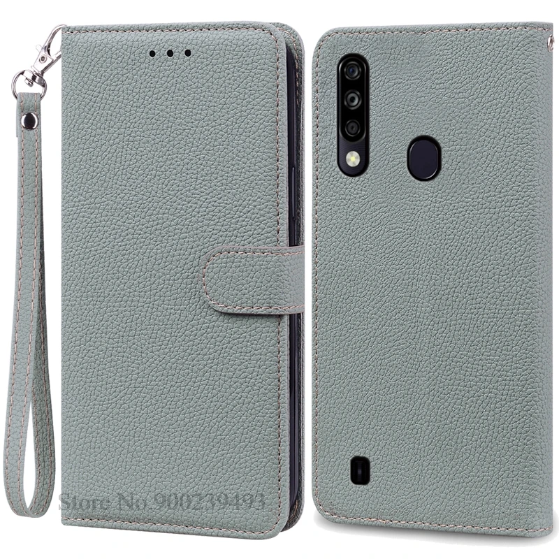 Sleek Silicone Wallet Leather Flip Case with Soft TPU Back Cover
