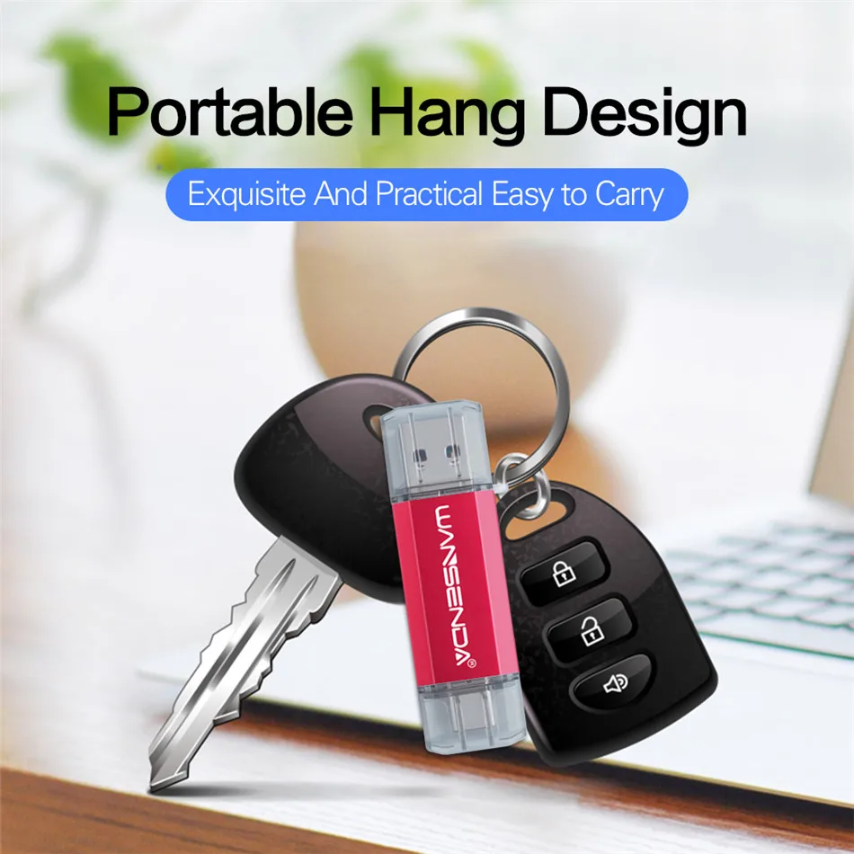 Wansenda-otg Usb Flash Drive Pen Drive tipo c 3.0 Pendrive para Dispositivos tipo c 512gb 256gb 128gb 64gb 32gb 16gb Hot Sale - Imagem 6