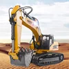 1/14 HUINA 580 RTR Metal RC Excavator Radio Control Truck Car Vehicle Smoke Battery  Outdoor Toys For Boys Gift TH18060-SMT2 1