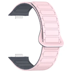 Magnetic Sport Silicone Wristband with Strong Magnet Link - Replacement Strap (Pink)