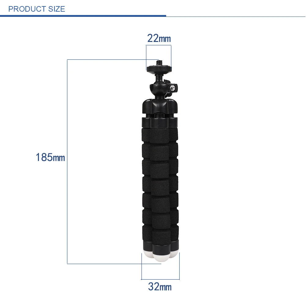 Mini Cell Phone Tripod Cell Phone Holder 1/4-20 Screw 360&deg; Swivel
