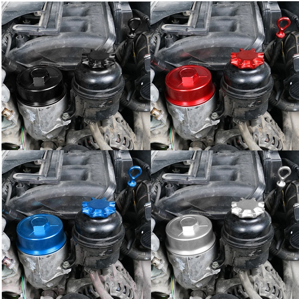 Power Steering Reservoir Cap Aluminum Power Steering Reservoir Cap For BMW E46 E60 E36 E90 E91 E92 E93 E39 E61 E81 E87 X1 X3 X5 Z3 Z4 325i 328i 525i