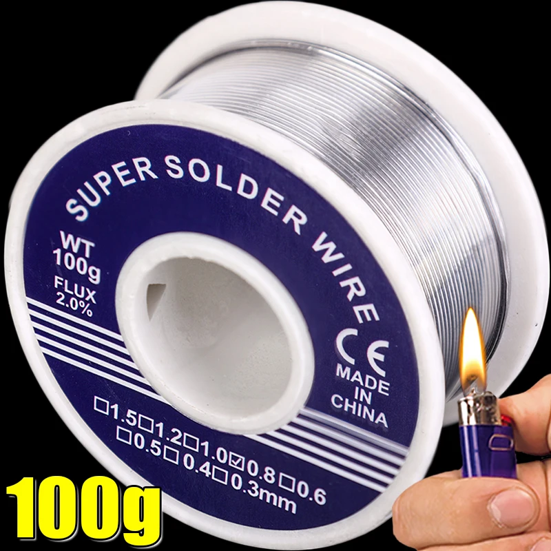 20/30/50/100g Easy Melt Solder Wires Low Temperature Stainless Steel Metal Weld Cored Aluminum Copper Iron Welding Soldering Rod