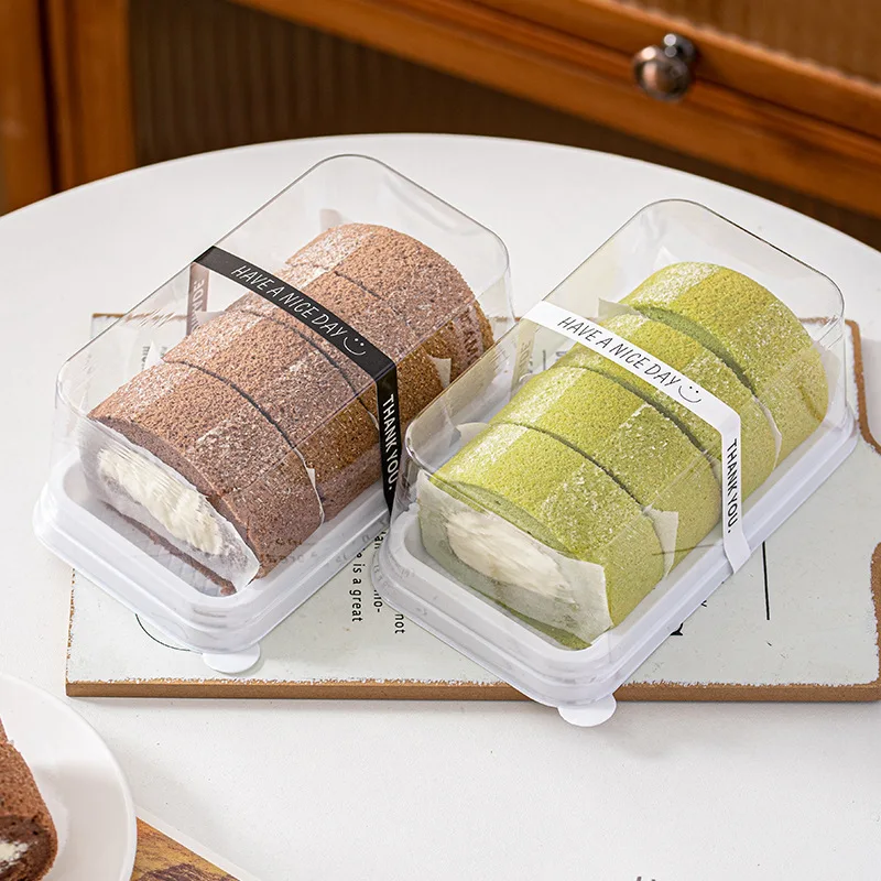 50Pack Transparent Swiss Roll and Cake Boxes, Clear Plastic Cookie and Muffin Dome Cont... - SKU TDPH1731 - UGI Packaging