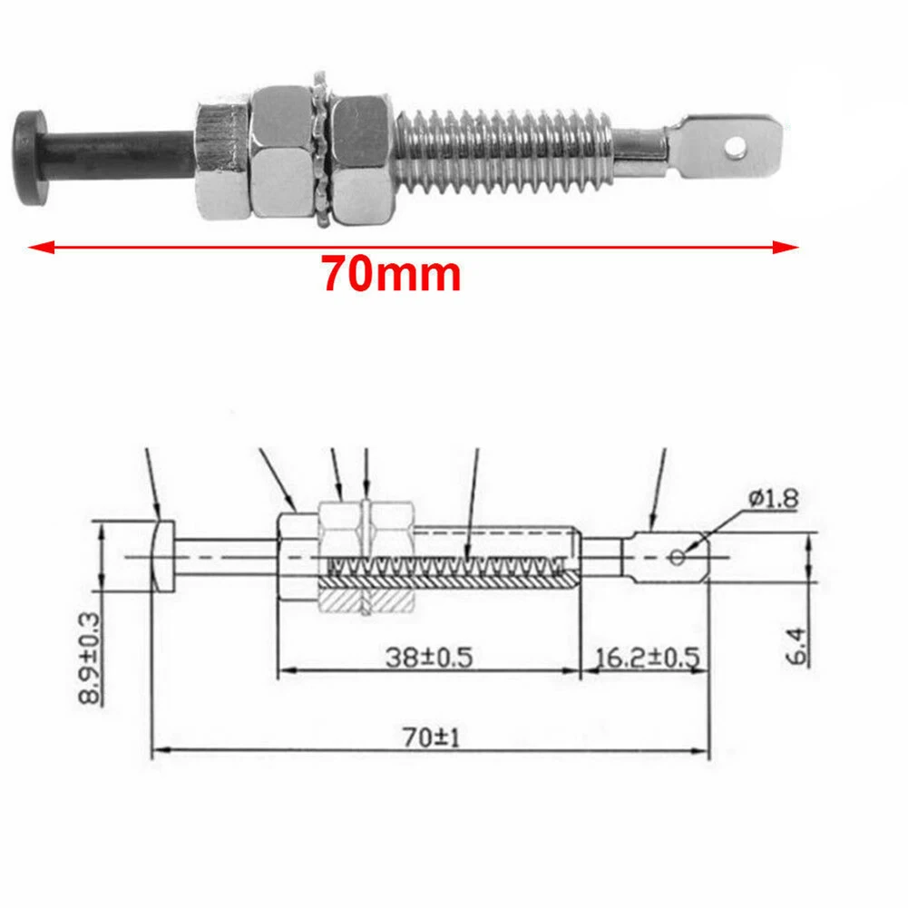 Useful High Quality Replacement Durable Brand New Pin Switches 70mm Accessories Adjustable Door Electronic Silver