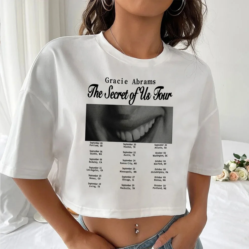 Gracie Abrams t-shirt female Breathable hip hop Y2k Pop Culture graphic shirt Breathable anime graphic aesthetic streetwear 4