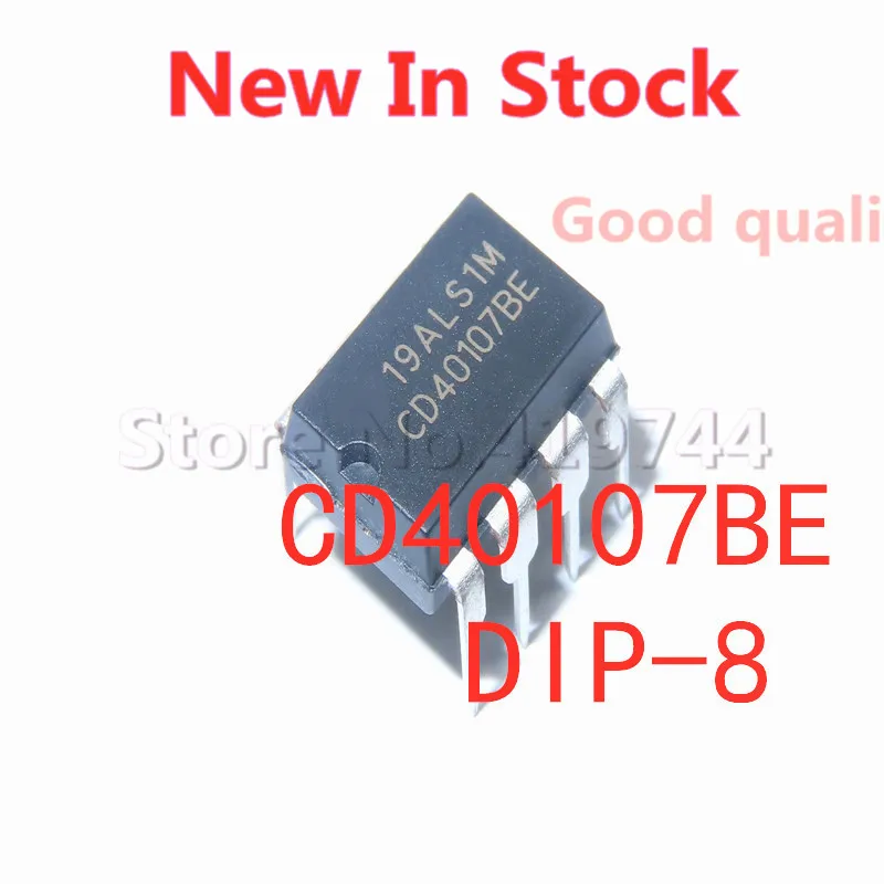 

10PCS/LOT CD40107BE CD40107 DIP-8 Dual 2 inputs with unbuffered/driver In Stock NEW original IC