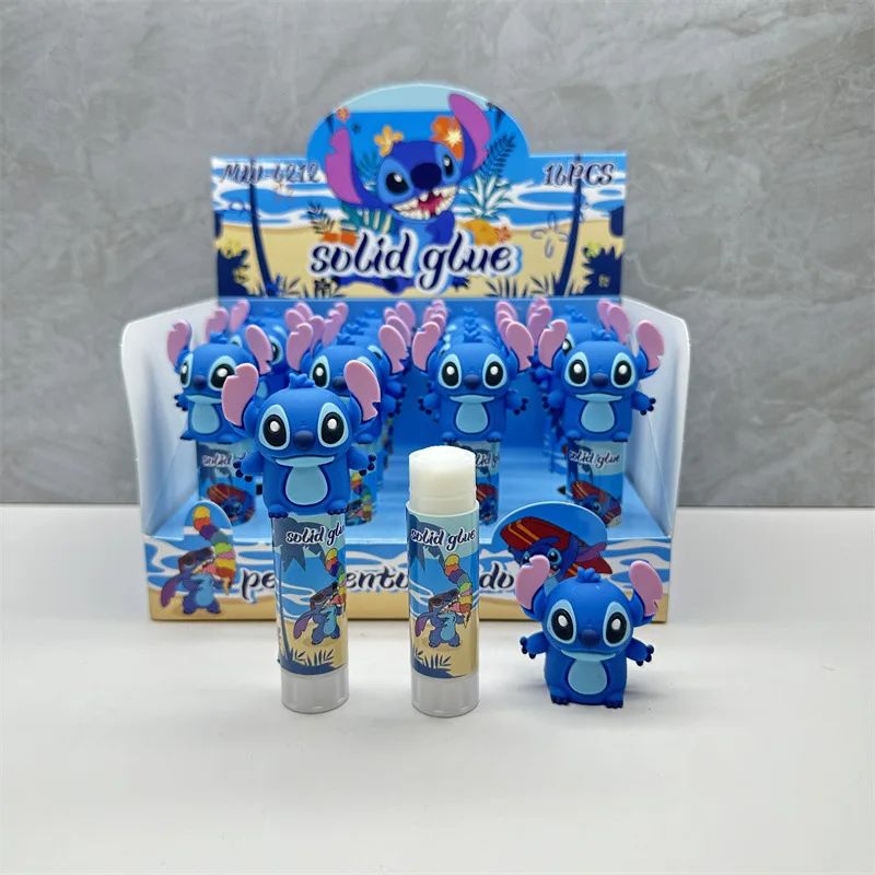 4/16pcs 새로운 디즈니 스티치 솔리드 접착제 스틱 학생 문구 DIY 스크랩북 솔리드 접착제 고점도 학교 사무용품