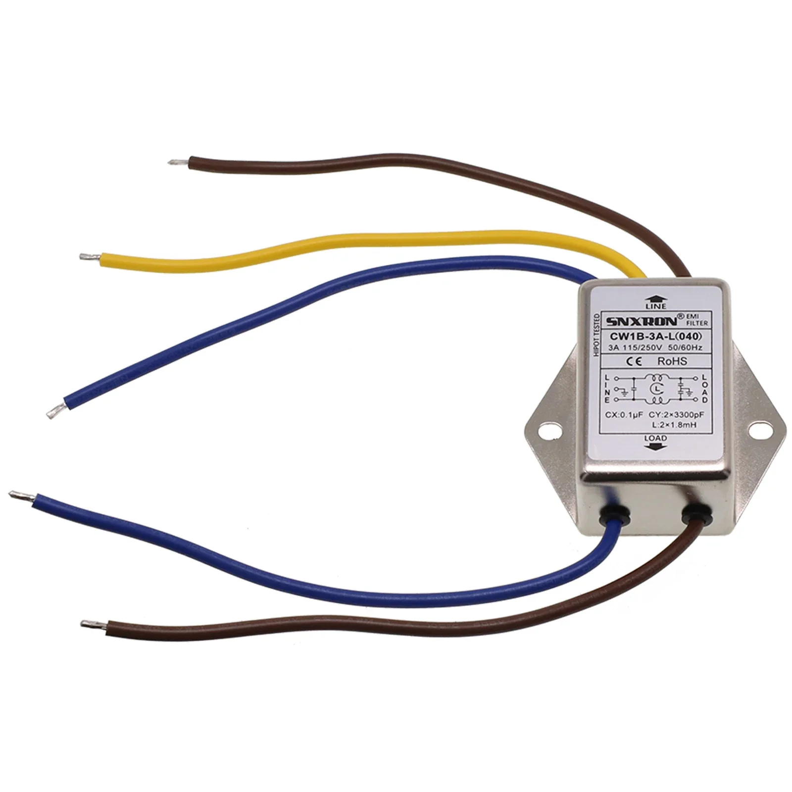 Reliable AC 250V Power Filter for Low Interference Environment Suitable for Electronic Data Processing Equipment 5