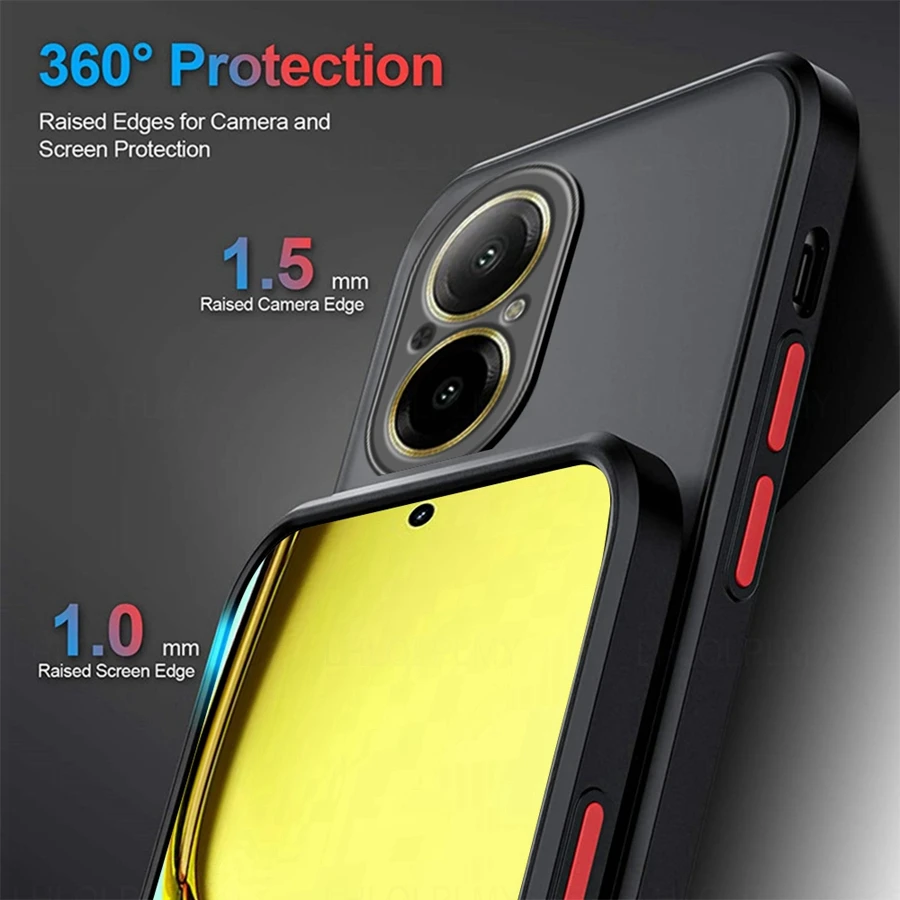 Luxury Shockproof Matte Armor Bumper Phone Case