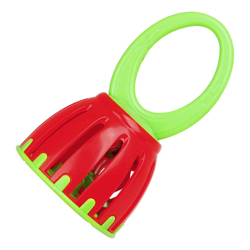 Top-Orff Plastic Cage Bell Hand Bell Children's Early Education Wrist Hand Grasping
