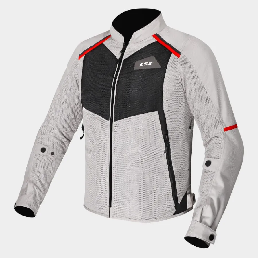 Ls2 MJ176 여름 오토바이 재킷 Ls2 메쉬 통기성 오토바이 라이딩 재킷 경량 CE Ls2 Chaqueta Moto Hombre Chaqueta