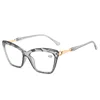 New Cat's Eye Reading Glasses for Women Fashion Luxury Blue Light Blocking Presbyopia Transparent Man Far Sight Glasses +1.0 4.0 5