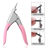 UV Gel False Nail Tips Trimmer Clipper Cutter U-shape Stainless Steel Acrylic Nails Edge Clipper Nipper Manicure Nail Cure Tools 1