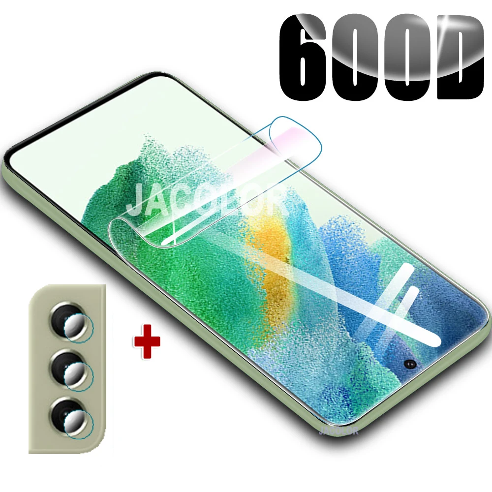 2in1 Screen Gel Protector+camera Glass For Samsung Galaxy S21 Fe Ultra Plus 5g Full Cover