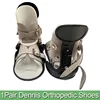 1Pair Medical Orthopedic Leather Dennis Brown Splint Shoes for Corrective Deformed Foot for Children-No Shoe Rack 1