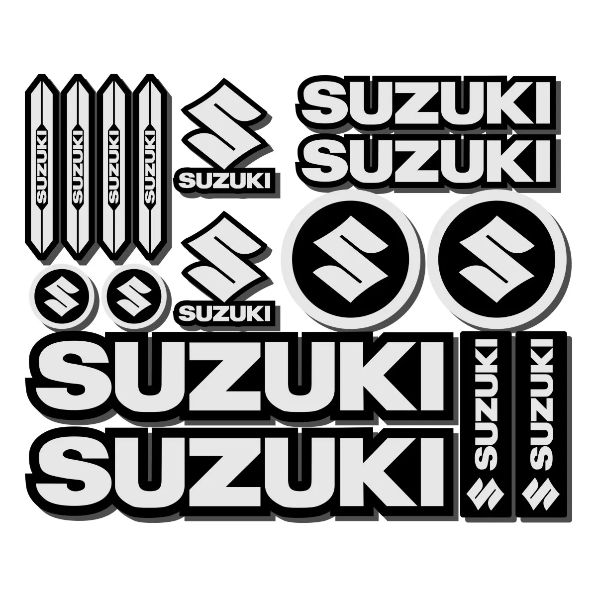 Für Suzuki Aufkleber Aufkleber Tank Logo Set Helm Emblem Vinyl Kit