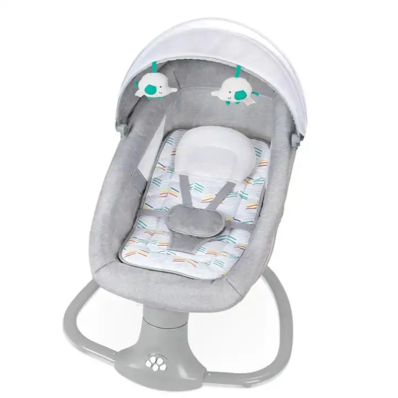 كرسي هزاز كهربائي فاخر متعدد الوظائف لحديثي الولاد...