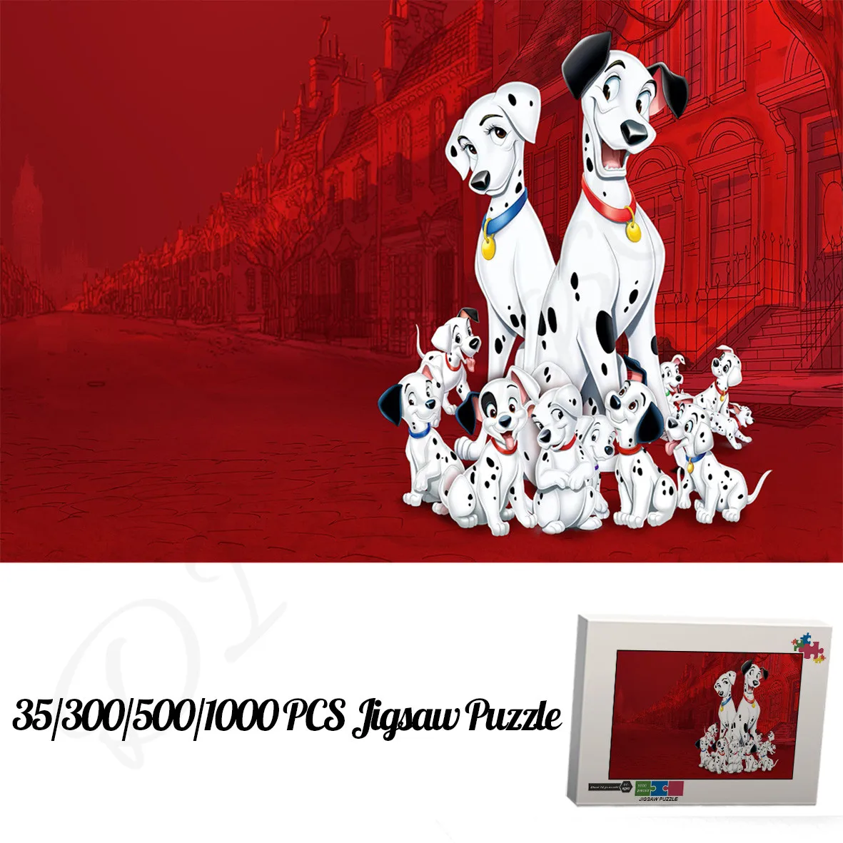 

Пазлы из мультфильма Disney сто и одна далматинца 35 300 500 1000 деревянные пазлы забавные игрушки и хобби