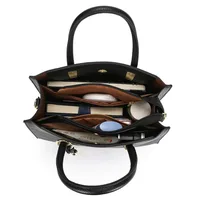 Sac à main en cuir de qualité supérieure de marque authentique, sac fourre-tout pour femme, sac messager, sac de créateur, grande capacité, 3 niveaux, sacs à bandoulière 6