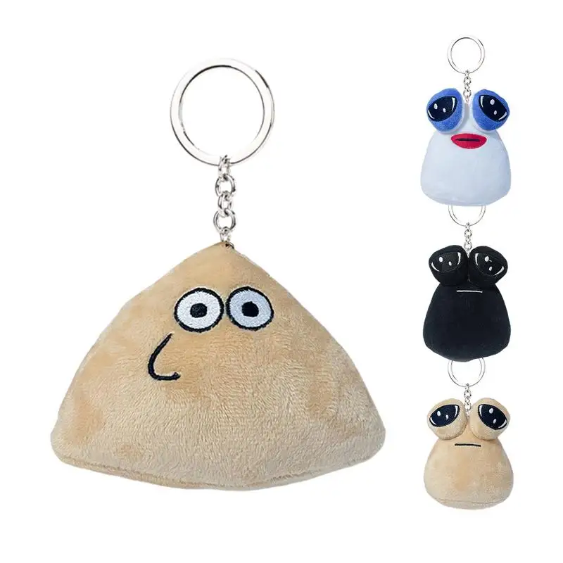 

Hot Game My Pet Alien Poou Plush Keychain Furdiburb Emotion Alien Plushie Stuffed Animal Poou Doll Pendant For Kid Birthday Gift