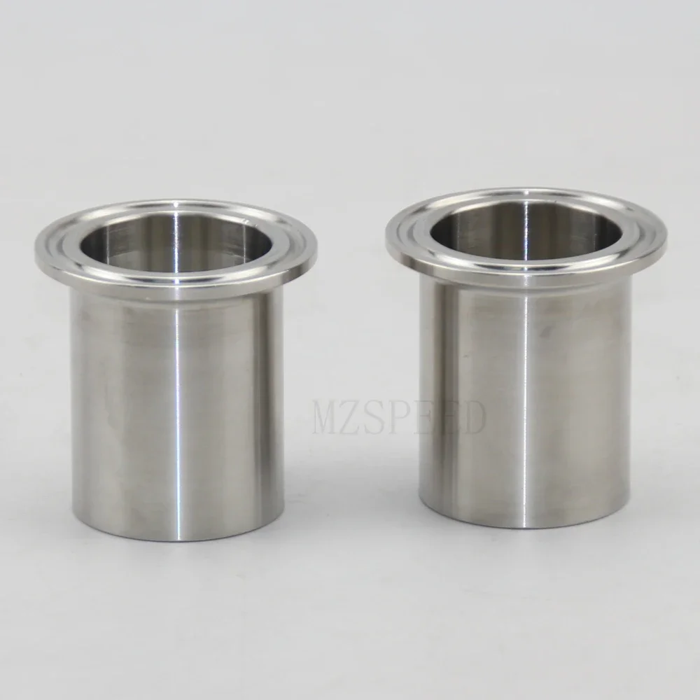 스테인리스 스틸 위생 파이프 용접 페룰 트라이 클램프 유형 및 연장 연결, OD SS304, 19mm, 38mm, 51mm, 76mm, 159mm, 1 개