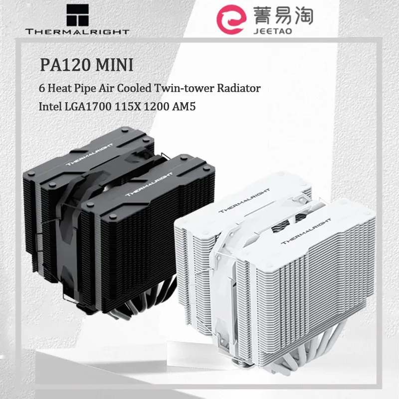 

Thermalright PA120 MINI CPU Cooler 6 Heat Pipe Air Cooled Twin-tower Radiator 135MM Heatsink Intel LGA1700 115X 1200 AM4 AM5