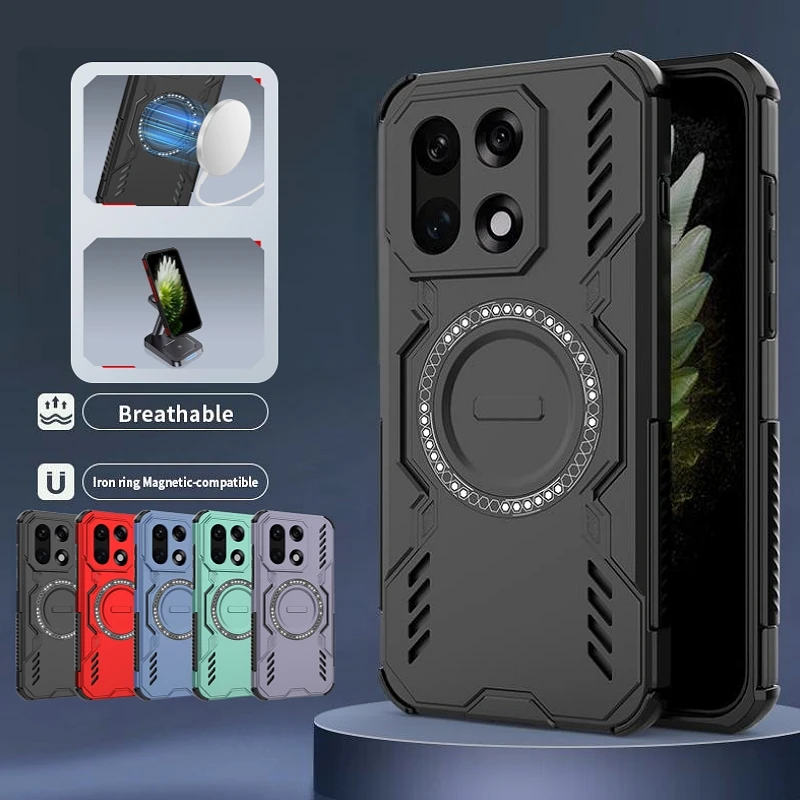 Armor Shockproof Protective Phone Case with Car Magnetic Holder