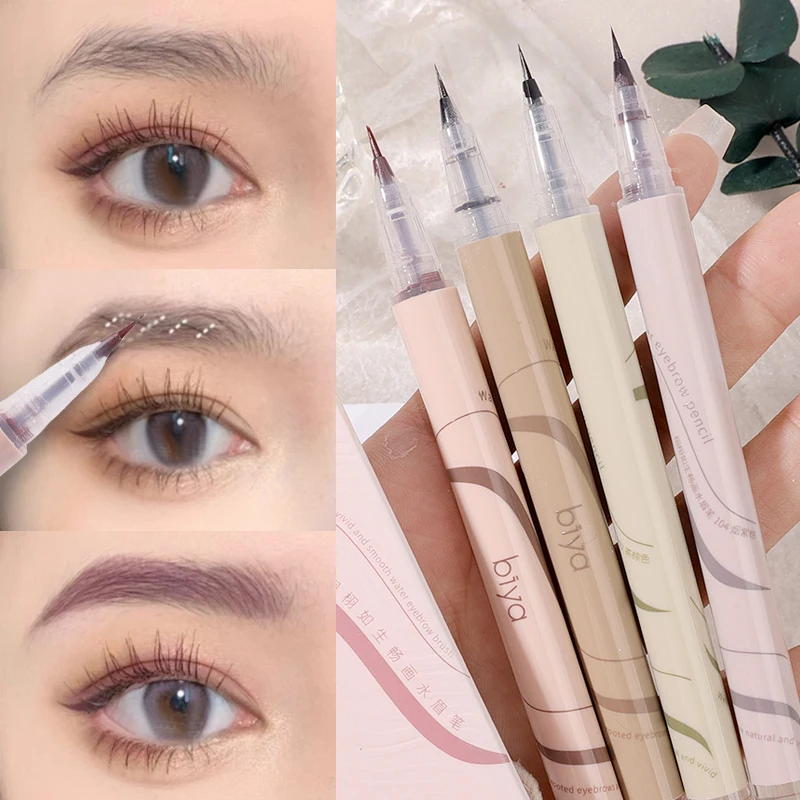 

Waterproof Eyebrow Pencil Natural Ultra-fine Shadow Eyeliner Liquid Eyebrow Tattoo Lasting Non-smudge Eyebrow Eyelashes Pencil
