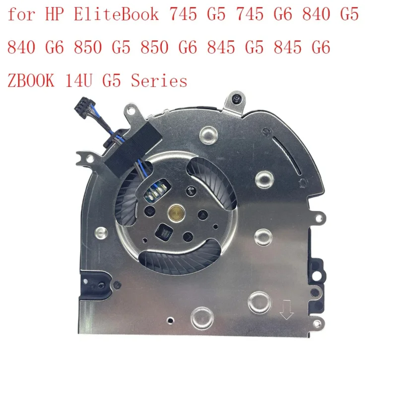 Ventola Di Raffreddamento Cpu Sostitutiva Per Hp Elitebook 745 G5 745 G6 840 G5 840 G6 850 G5 850 G6 845 G5 845 G6 Zbook 14U G5 Series