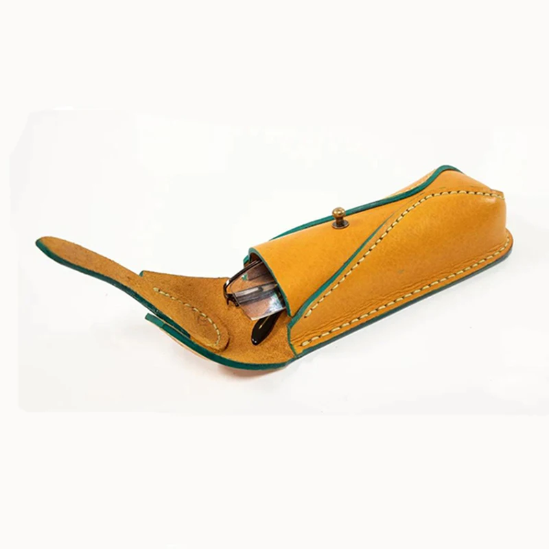 1Set Acrylic Leather Craft Handmade Glasses Case Bag Template For