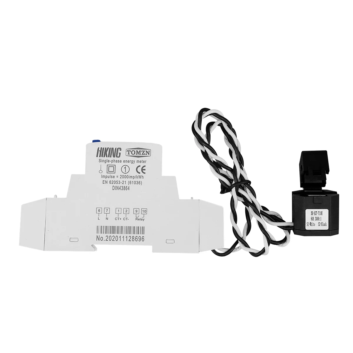 TOMZN 60A 딘 레일 18mm 투야 단상 WIFI 스마트 에너지 미터 타이머 전력 소비 모니터 kWh 미터 와트미터 110V 220V