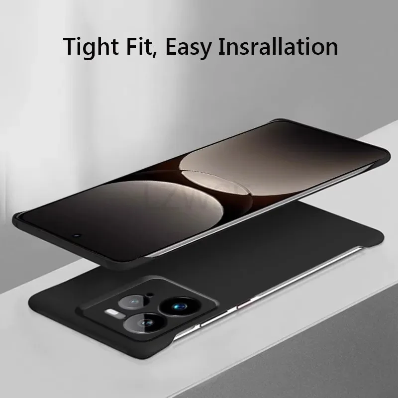 Frameless Slim Matte Hard Back Shockproof Case