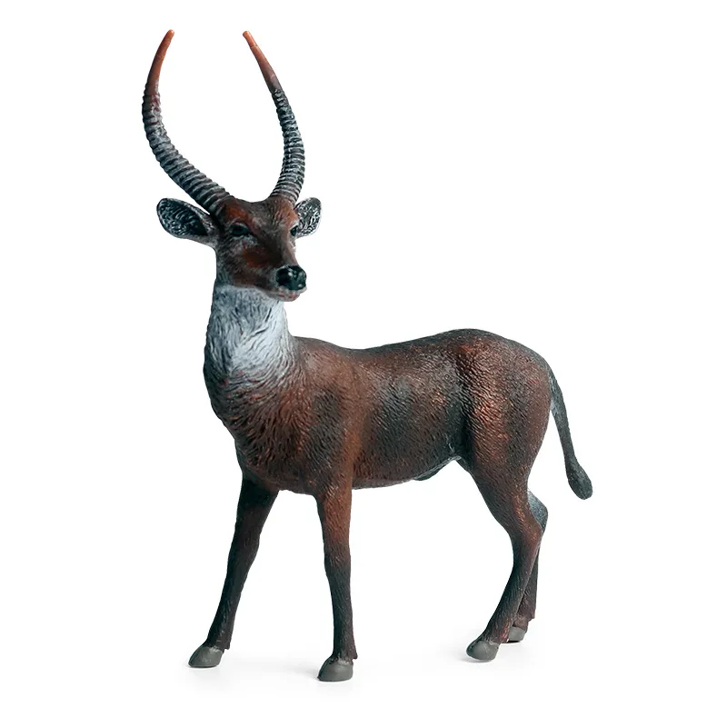 

simulation animal model plastic static solid large wild African antelope children's toys handmade ornaments