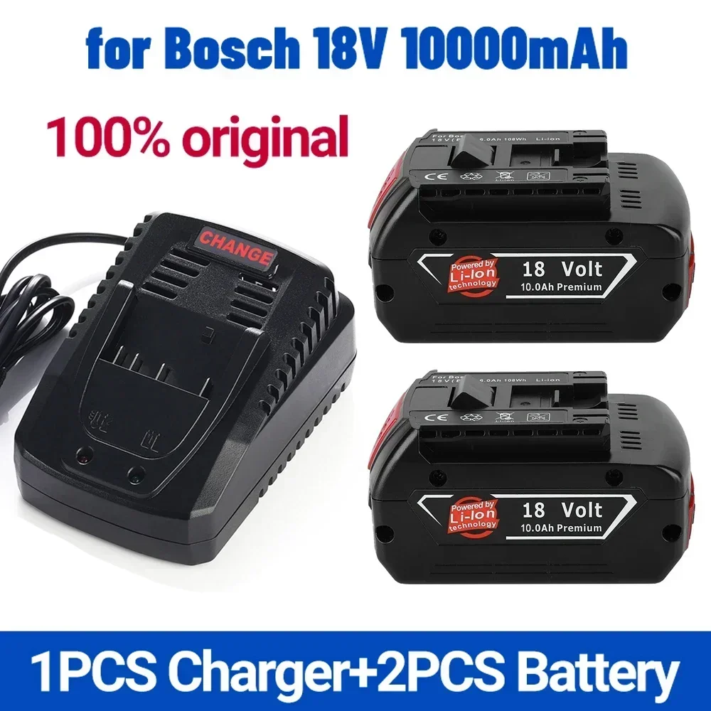 

18V 10000mAh Replacement Battery for Bosch Professional System Cordless Tools BAT609 BAT618 GBA18V80 21700 Battery