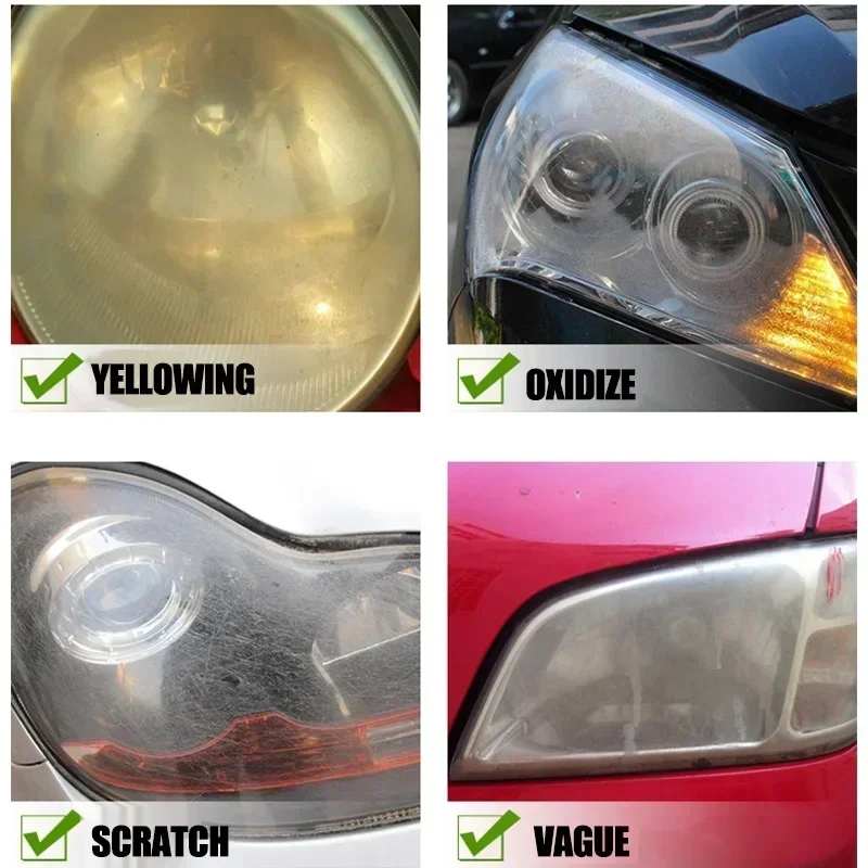 Car Headlight Repair Liquid Head Light Polishing Anti-scratch And Maintenance Kit Headlight Assembly Refurbished Car Accessory