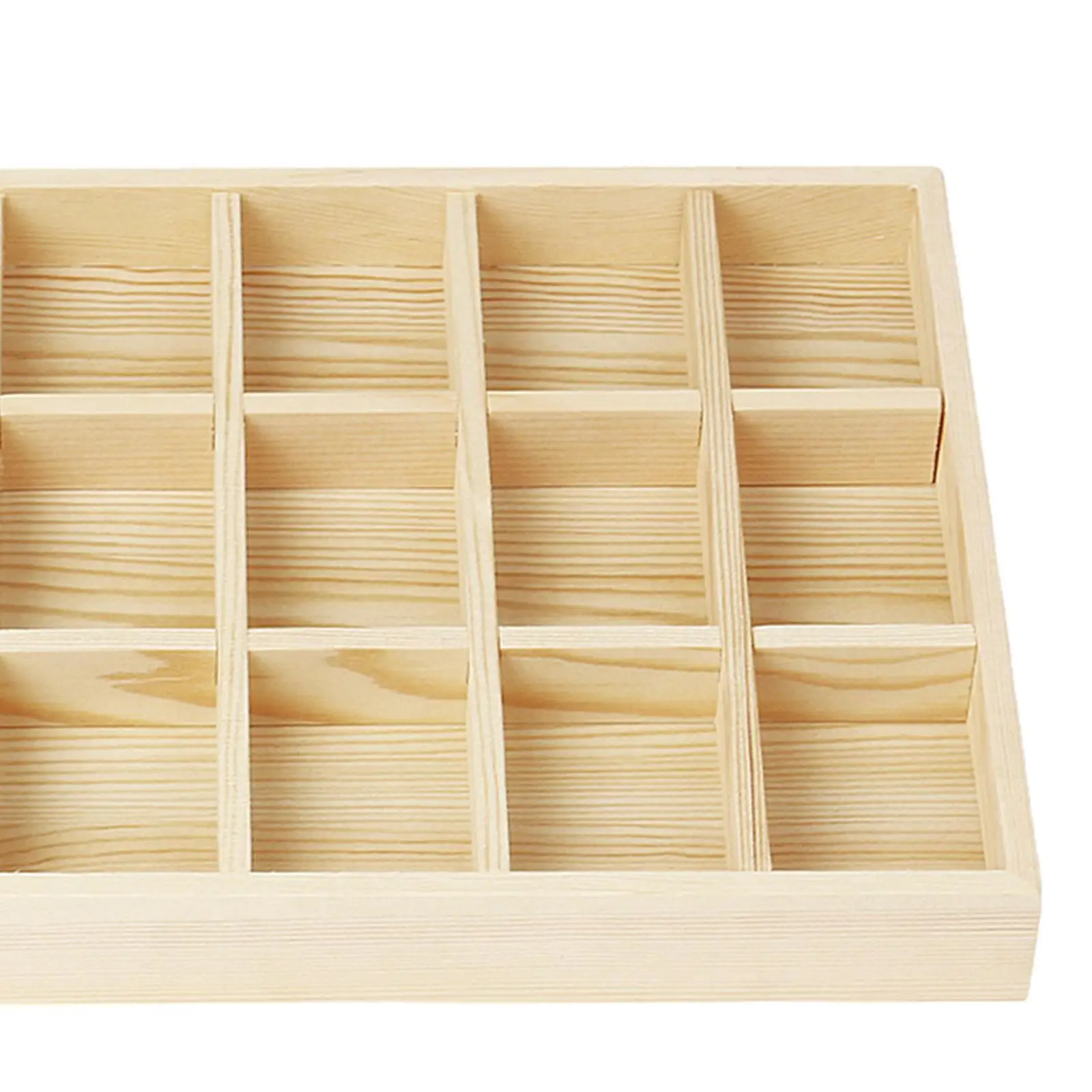 Jewelry Tray Jewelry Organizer Wooden Simple Earrings Jewellery Storage,Jewelry Display Case for Countertop Dresser Dorm,Home