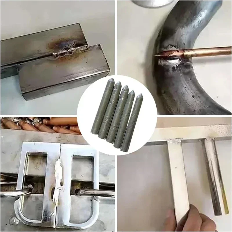 Welding Rods Low Temperature Welding Rods Easy Melt Weld Bars Cored Wire for Copper Iron Aluminum Stainless Steel Solder Rod Repairing Kits