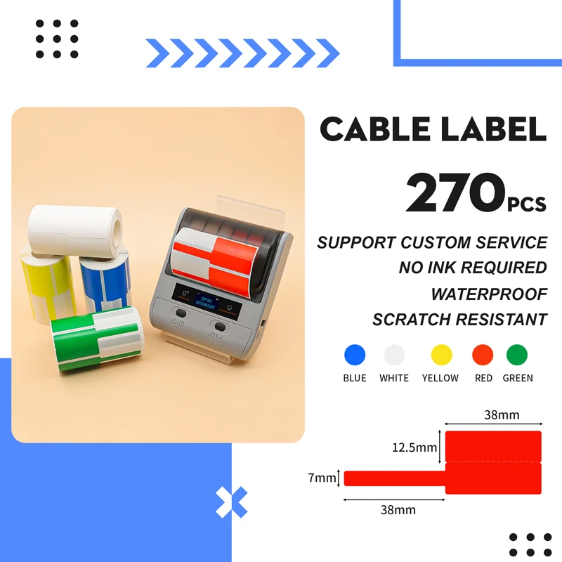 detong-thermal-synthetic-paper-270ps-cable-label-sticker-compatible-with-dp80-and-dp30s-printer