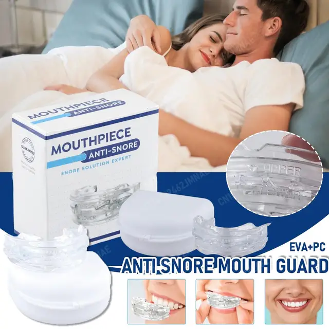 New Mouth Guard Anti-Snoring Teeth Bruxism Mouthguard Improves Sleep Teeth Bruxism Sleep and Apnea Snoring Device Stops Snoring 1